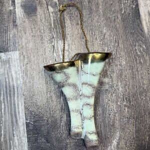 Vintage German Art Pottery Wall Pocket Horn Shaped